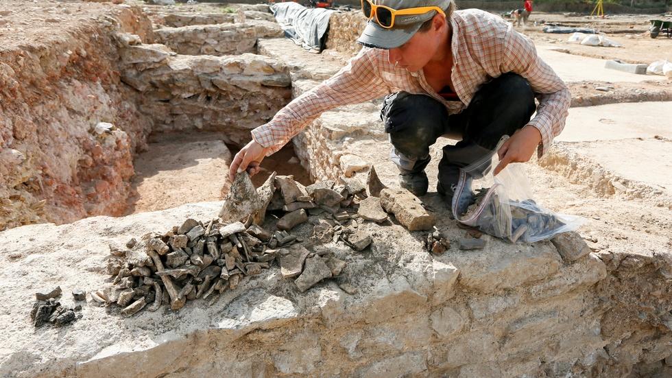 France’s ‘mini Pompeii,’ a Roman town frozen in time by fire image