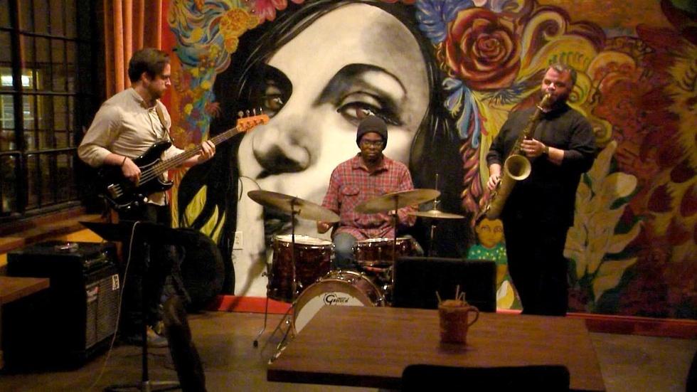 Saxophonist Charles Owens; Sidetracks Music Store (#1012) image