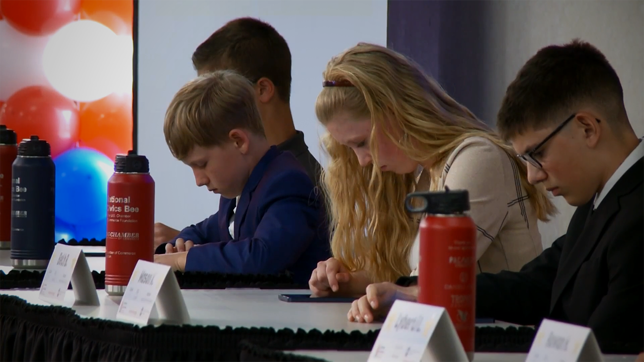 Wyoming middle schoolers test their constitutional knowledge at the 2026 State Civics Bee finals.