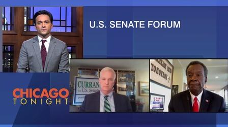 Video thumbnail: Chicago Tonight Candidate Forum: Curran, Wilson Outline Visions for Senate