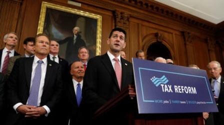 Video thumbnail: PBS NewsHour News Wrap: GOP tax bill runs into CBO roadblocks