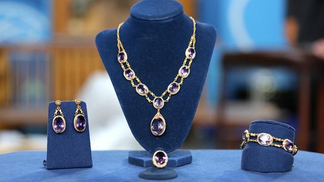 Antiques Roadshow | Appraisal: Amethyst and Gold Parure, ca. 1930