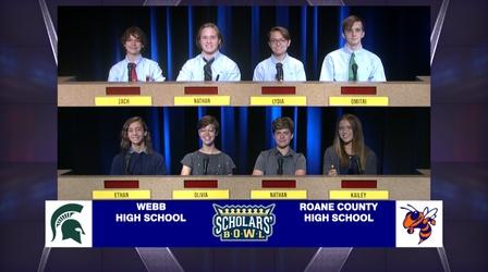 Video thumbnail: Scholars' Bowl Webb vs Roane County