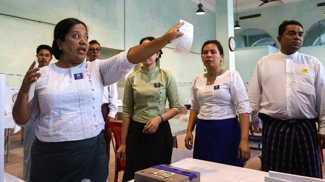 Critics call 1st Myanmar election since military coup a sham