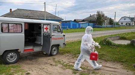 Video thumbnail: PBS NewsHour Russia struggles to get more people vaccinated