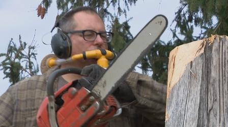 Video thumbnail: Chicago Tonight Chainsaw Sculptor Carves His Living Out of Dead Trees