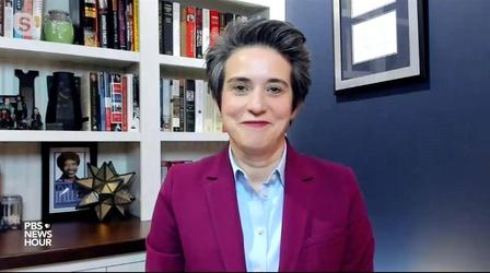 Video thumbnail: PBS NewsHour Tamara Keith and Amy Walter on economic aid and Biden