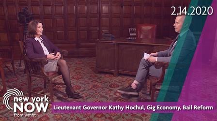 Video thumbnail: New York NOW Lieutenant Governor Kathy Hochul, Gig Economy, Bail Reform