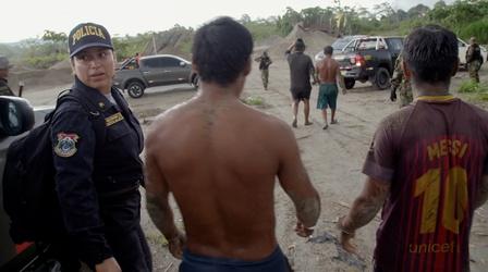 Video thumbnail: Earth Focus Environmental Police Raids Illegal Gold Mine in Peru