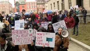 Hundreds rally to protest potential Medicaid cuts