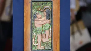 Appraisal: 1975 Elijah Pierce Relief-carved Plaque
