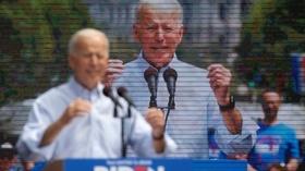 Video thumbnail: PBS NewsHour Biden focuses on Trump in Philadelphia speech