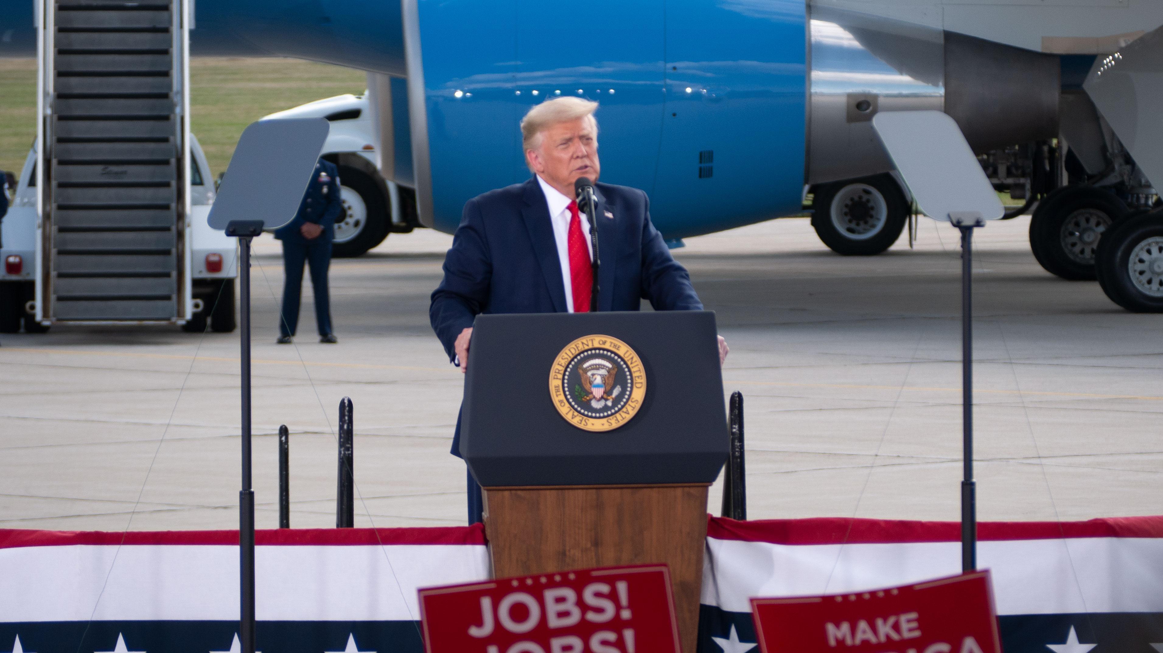 Trump Visits Oshkosh During the DNC