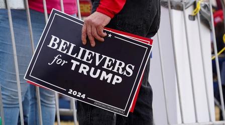 Video thumbnail: PBS News Hour How faith is shaping evangelical views of Trump and Harris