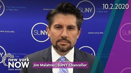Video thumbnail: New York NOW SUNY's Response to COVID-19 with Chancellor Jim Malatras