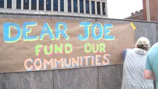 Protesters urge Biden to close immigrant detention facility