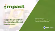 Supporting Children's Emotional and Social Development