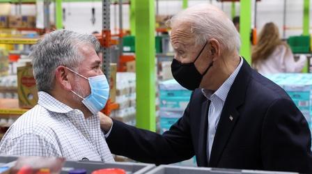 Video thumbnail: PBS NewsHour Biden surveys damage in Texas from major storm
