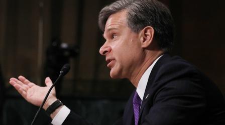 Video thumbnail: PBS NewsHour Senate presses Trump’s FBI director pick for independence