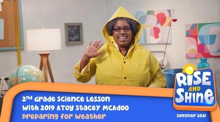 Video thumbnail: Rise and Shine Science Stacey McAdoo Preparing for Weather