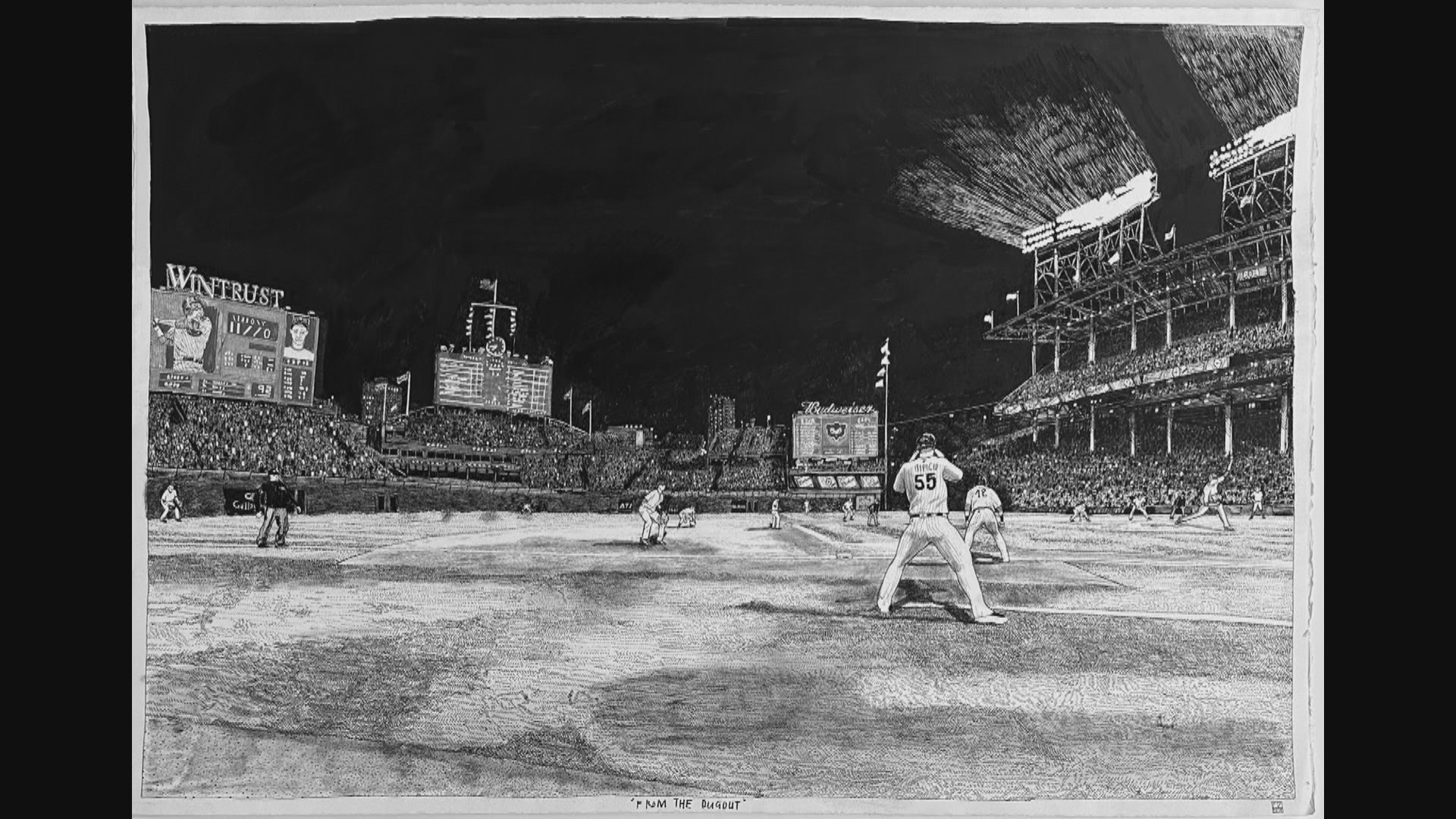 Chicago Cubs Ian Happ partners with artist for Wrigley Field drawings