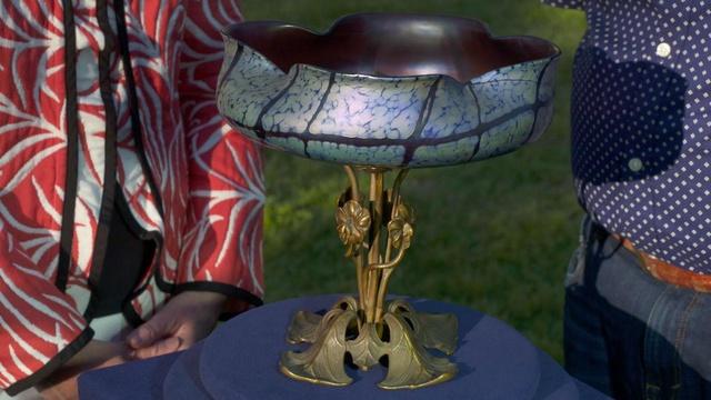 Antiques Roadshow | Appraisal: Loetz-style Glass & Bronze Compote, ca. 1900