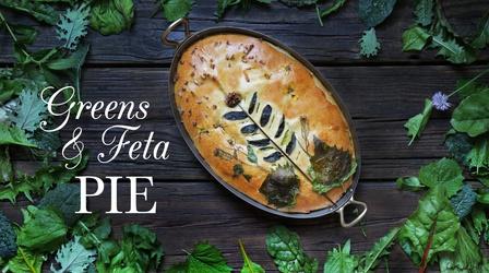 Video thumbnail: Kitchen Vignettes Greens and Feta Pie