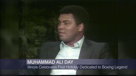 Video thumbnail: Chicago Tonight: Black Voices Illinois Celebrates First Holiday Dedicated to Boxing Legend