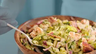 Butter Bean Salad with Pickled Shrimp