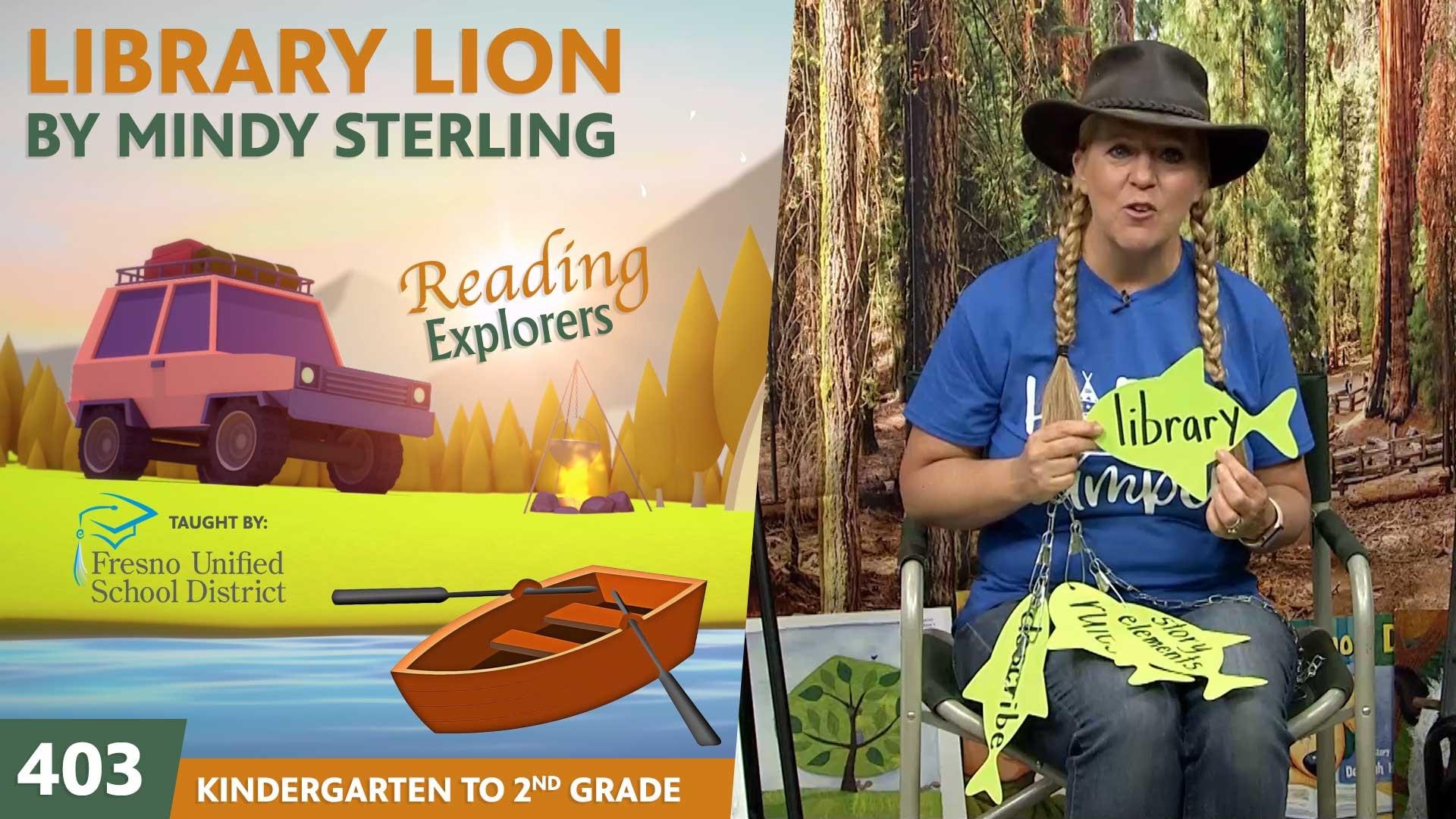 Season　Mindy　Lion　Episode　Reading　Sterling　K-2-403:　By　Library　Explorers　PBS