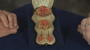 Appraisal: Victorian Coral Jewelry Suite, ca. 1860