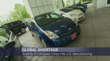 Video thumbnail: Chicago Tonight Global Shortage of Computer Chips Hits US Manufacturing