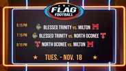 Blessed Trinity, North Oconee, Milton | Flag Football: Week Eight