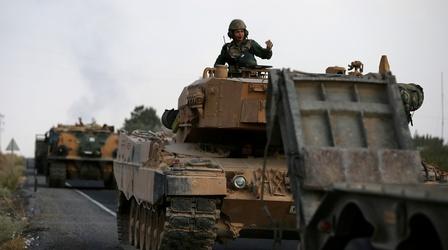 Video thumbnail: PBS NewsHour U.S. troops, Kurdish fighters to leave Syrian border region