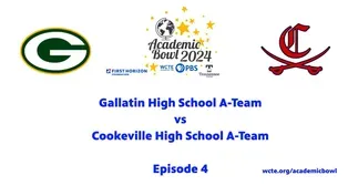 WCTE PBS High School Academic Bowl 2024 Ep4