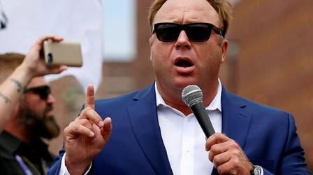 Video thumbnail: PBS NewsHour Why social media can kick off Alex Jones