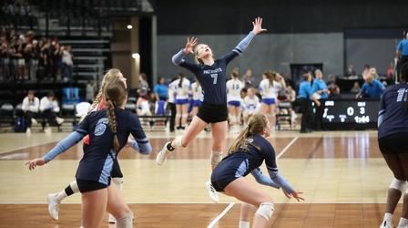 Video thumbnail: High School Activities 2021 AA Volleyball | SF Lincoln vs. Huron