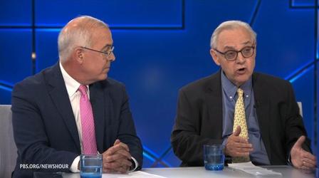 Video thumbnail: PBS News Hour Brooks and Dionne on Supreme Court rulings and controversies