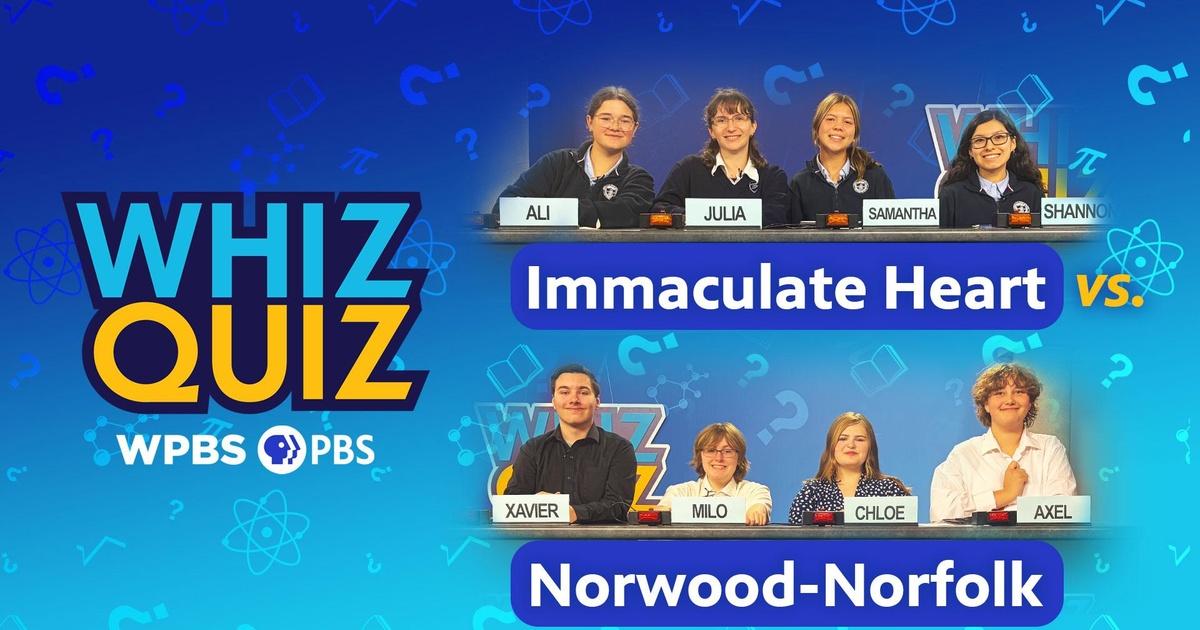 Whiz Quiz | Immaculate Heart vs. Norwood-Norfolk 2026 | Season 46 ...