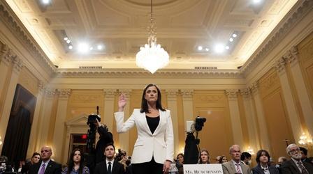 Video thumbnail: Washington Week Surprise Jan. 6 committee hearing offers explosive testimony