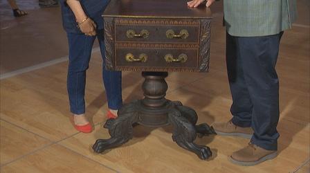 Video thumbnail: Antiques Roadshow Appraisal: Stencil-decorated Work Table, ca. 1825