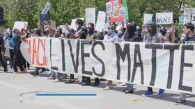 Video thumbnail: Here and Now Protesters Clash with Police Over Community Policing Concern