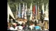 Governor George S. Mickelson dedicates the first Native American Day in South Dakota
