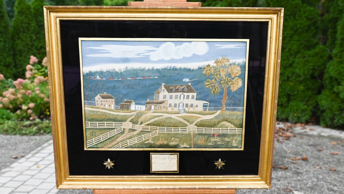 Appraisal American Pictorial Needlework, ca. 1822 Antiques Roadshow