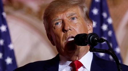 Video thumbnail: PBS NewsHour Trump allowed back on Facebook, Instagram after two-year ban