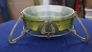 Appraisal: Early 19th Cen. Loetz Glass Bowl & Bronze Mount