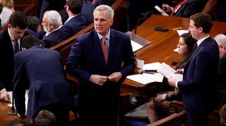 Video thumbnail: PBS NewsHour Kevin McCarthy fails to win enough votes to become Speaker