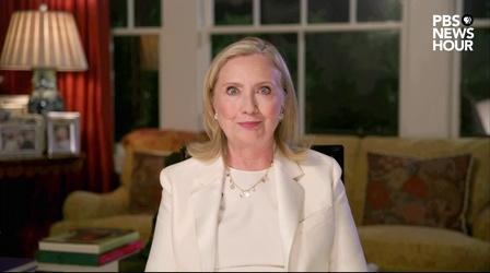 Video thumbnail: PBS NewsHour Hillary Clinton's full speech | 2020 DNC Night 3