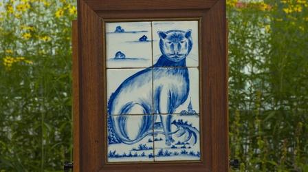 Video thumbnail: Antiques Roadshow Appraisal: Dutch Cat Portrait Tile Panel, ca. 1880