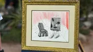 Appraisal: 1986 David Hockney "Celia with Chair" Print